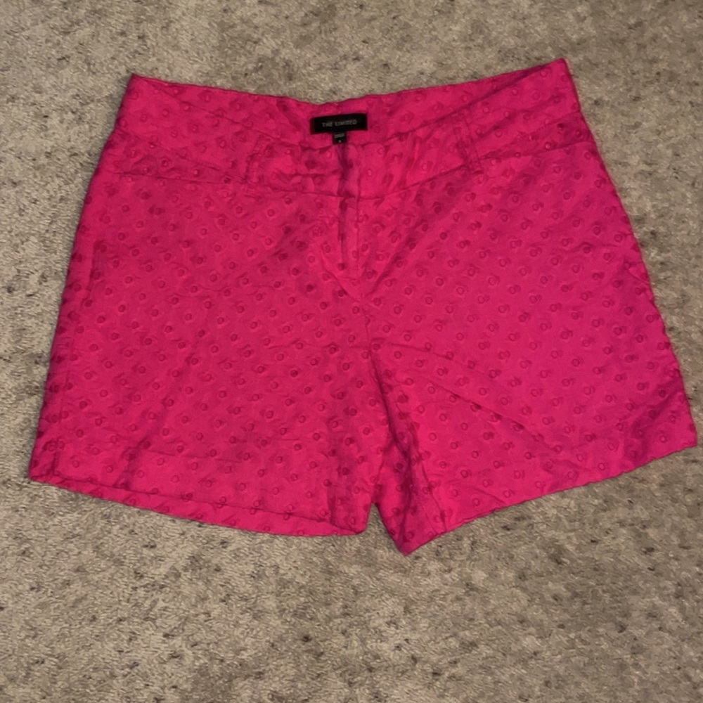 The Limited Pink Textured Shorts